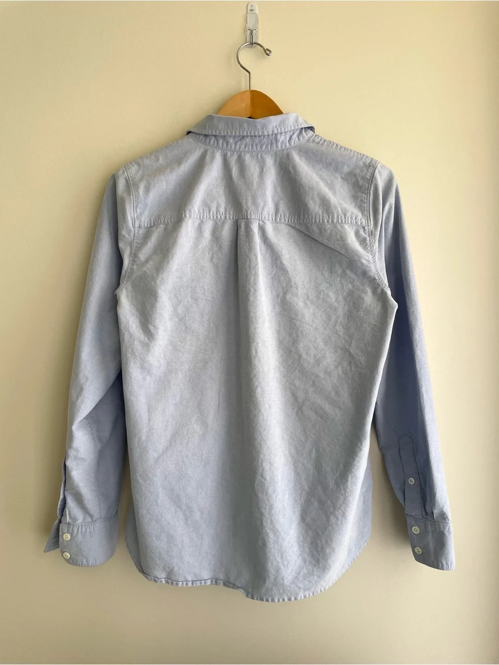 J. Crew Light Blue Casual Button-Front Long Sleeve Cotton Shirt